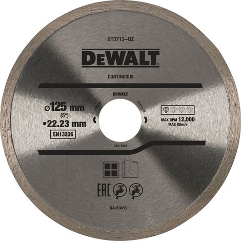 DEWALT VOLLDIAMANTSCHEIBE 125 x 1,6 x 5 x 22,2 mm