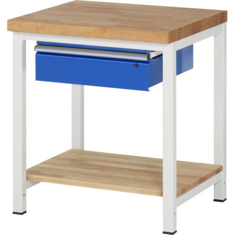 Établi Rau modèle 8001 avec étagère LxPxH 750x700x840mm