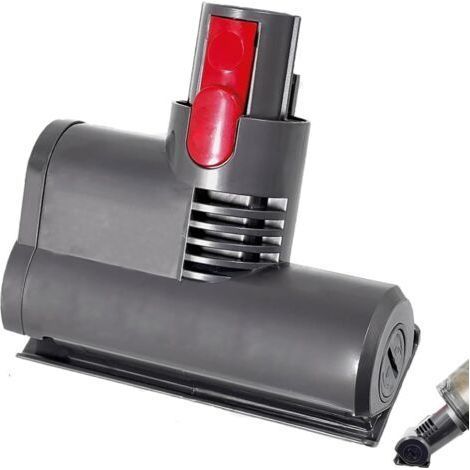 Mini brosse turbo pour Dyson V7 V8 V10 V11 V15, brosse rotative motorisée avec système de fixation rapide pour canapé, siège auto, fauteuil, élimine les acariens et les allergènes-Karteo (1/4)