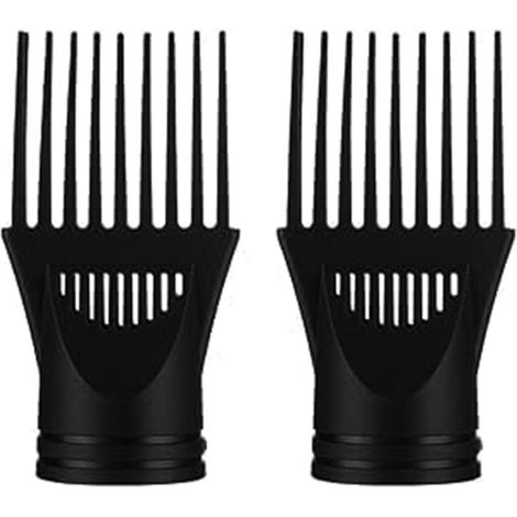 Lot de 2 diffuseurs universels noirs pour sèche cheveux diffuseurs pour cheveux bouclés accessoires de coiffure pour définir les boucles et répartir la chaleur (1/5)