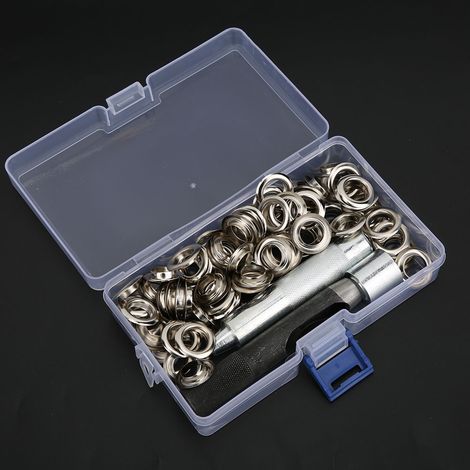 Rivets à œillet en métal de 12 mm, boucles à œillet en laiton, ensemble pour chaussures, sacs, vêtements et accessoires. (1/3)