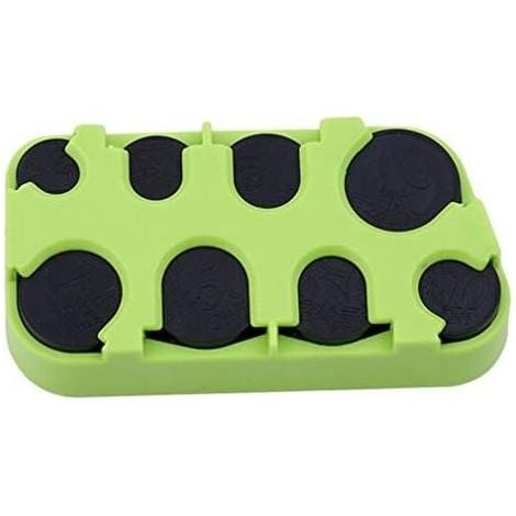 KZQ Premium - Scatola portaoggetti per monete, 10 x 5 x 2,5 cm, mini dispenser per monete, mantiene i tuoi vestiti in ordine, verde (1/4)