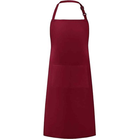 Tablier de cuisine unisexe Altotux noir, rouge et marine, sans poches, pour restaurant, usage commercial et domestique. (1/5)