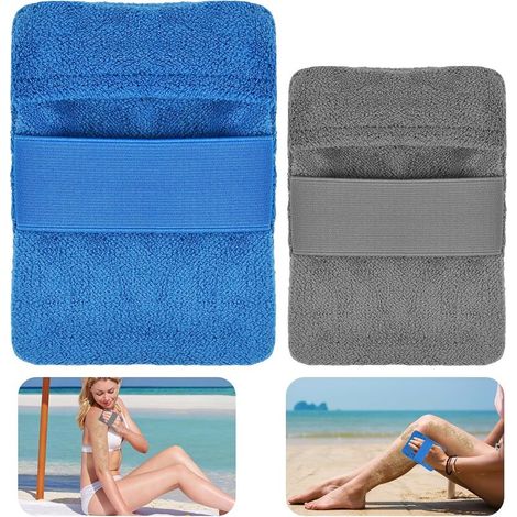 Strandsandentferner-Set, 2-teilig, wiederverwendbar, Sandwischhandschuh, Sandbürste, Strandutensilien (1/5)