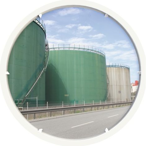 dancop Verkehrsspiegel D.600 mm Kunststoff, weiß - ED-U 60 (1/5)