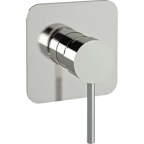 Monomando de ducha empotrado 1 vía - Mamma Mia - Ramón Soler - Acabado: Acero inox (1/2)