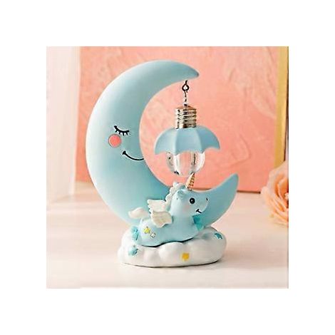 Veilleuse Licorne Lune, Veilleuse LED Dessin Animé pour Chambre d'Enfants Décoration pour Chambre d'Enfants
