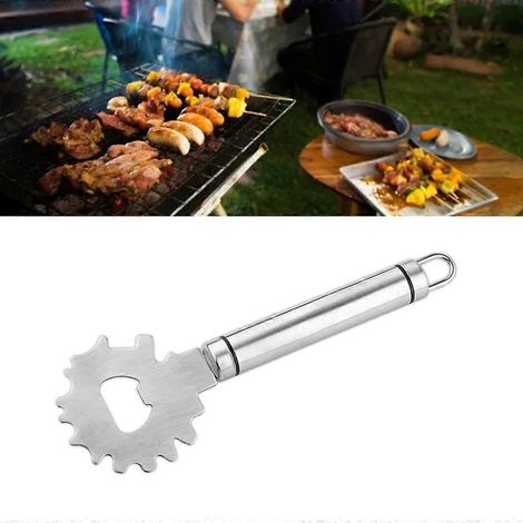 Grattoir à barbecue à poils, compatible avec toutes les grilles et plaques de cuisson. (1/4)