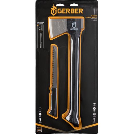Gerber Gator Combo II hacha y sierra negra compacta