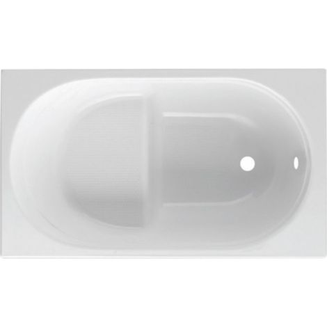 GUSCIO VASCA RETTANGOLARE MOD. RUBINO CON SEDUTA cm. 120 x 70 s/Pannello