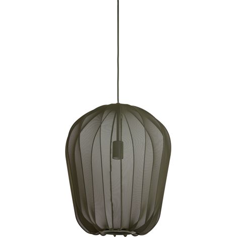 Light & Living - suspension - Plumeria - vert - textile - Ø 42cm (1/4)