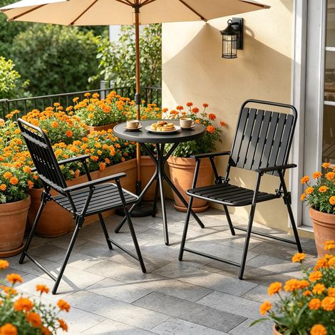 Set da giardino di mobili a 3 pezzi, set di mobili da giardino, set di mobili conversazione, set di mobili da prato (1/5)