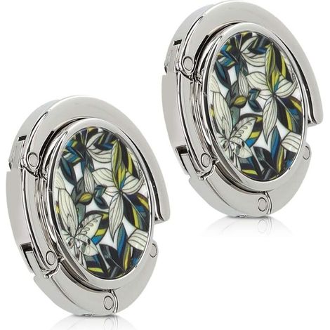 ganci per borse (9x4,5 cm) - Gancio pieghevole in metallo - Supporto per borsa da tavolo o scrivania