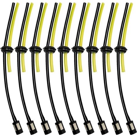9 Ensembles Universel Filtre à Essence Kit, Tuyaux de Carburant Universels, Durite Essence Debroussailleuse en Caoutchouc, pour Coupe-Herbe, Débroussailleuse, Tronconneuse Taille Haie (1/4)