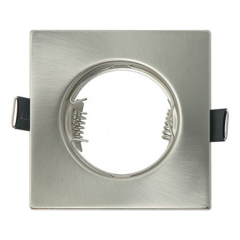 FAB 14428FC03  Incasso Magura 1xgu10 Quadrato Nichel 2,5x8,2x8,2 Cm Taglio 7 Portalampade Inclusi