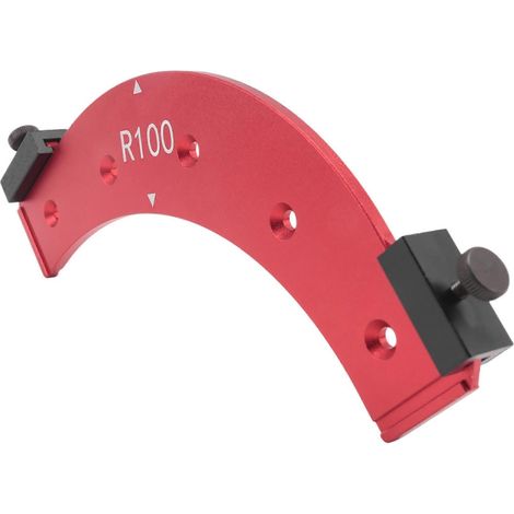 Fraise électrique pour moulure d'angle intérieur/extérieur à grand arc, gabarit de rainurage, outil de chanfreinage d'angles courbes pour le travail du bois (1/5)