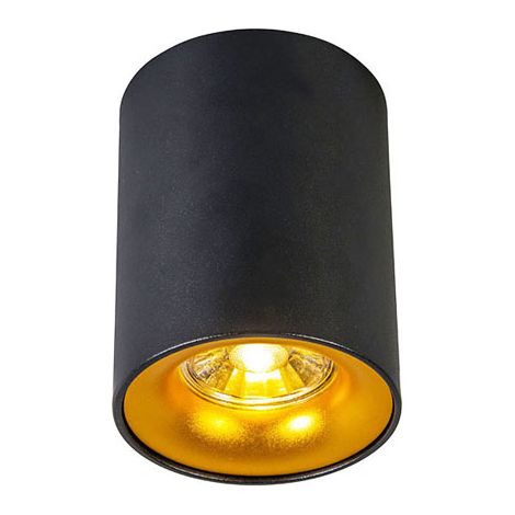 Smart Spotlight Black with Gold Incl. GU10 WiFi Light Source - Ronda