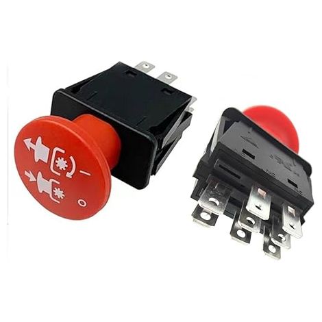 Interrupteur de prise de force d'embrayage 8 bornes 10 A 4174684 500016 430-528 compatible avec les tondeuses à gazon Dixie Chopper Delta Hustler et Classic RZT Pro Series SZT Pro Series Zee 2 RZT (1/5)