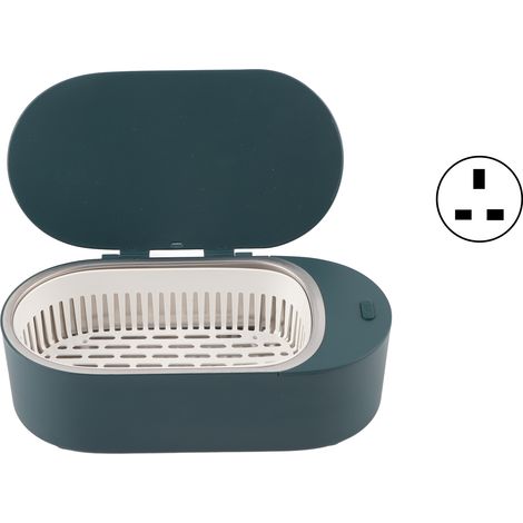 Nettoyeur ultrasonique portable pour bijoux, 47KHz, machine de nettoyage en profondeur, usage domestique, 100-240V avec prise UK (1/5)