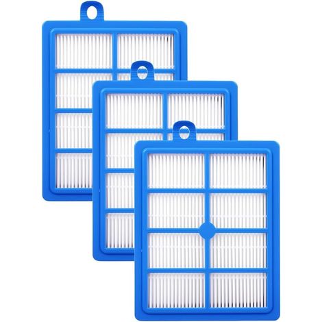 Lot de 3 filtres d’évacuation HEPA13 pour Philips/AEG/Electrolux/Tornado/Volta