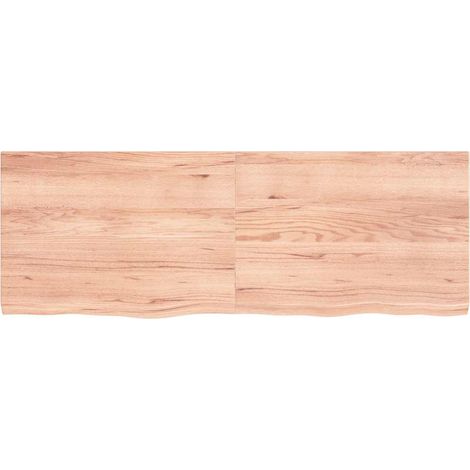 Dessus de table,Plateau de table,Dessus de bureau marron clair bois chêne massif traité CFW36552 (1/5)