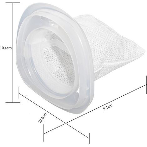 Staubsaugerfilter – Kompatibel mit EVF100 – Mikrofaser-Vlies und Kunststoff – Für saubere Raumluft – 2er-Pack (1/5)