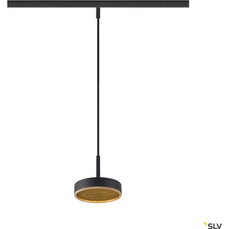 Lampada a sospensione SLV Grip 14,5 W max 400 lm 3000 K 48 V nero 1009018 alluminio Ø 14 cm altezza 13,2 cm dimmerabile (1/5)