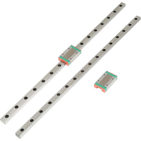 2 guides linéaires miniatures LML12H de 400 mm (1/5)