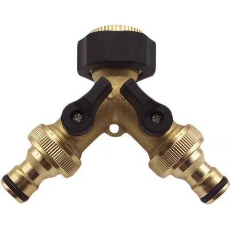 Séparateur trois voies laiton robinet jardin interrupteur pour machine à laver irrigation (1/2)