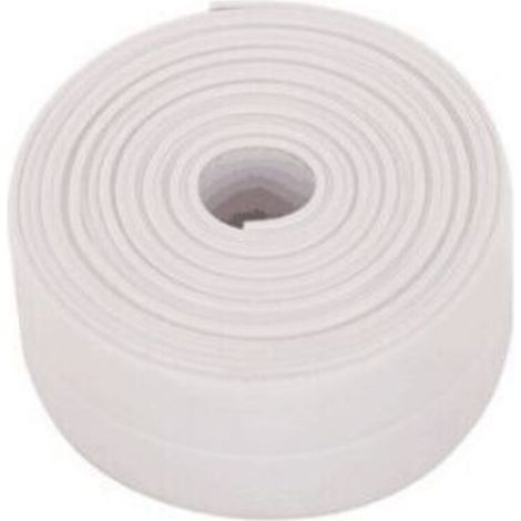 Rolle wasserdichtes Dichtungsband – Badezimmerdichtung – Selbstklebendes PVC-Dichtungsband für Küche, WC, Badewanne – Weiß-Crezuo