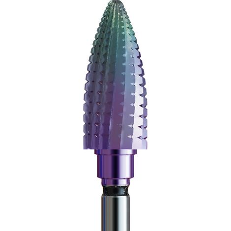 Hartmetallfräser zum Entfernen alter Stylings mit Chamäleonbeschichtung - sehr sammelwürdiger Kegel