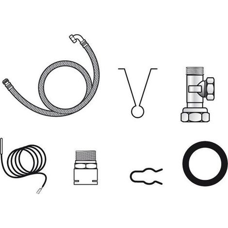 Frisquet – Kit de raccordement pour chauffe-eau électrique – Raccordement étanche et fiable – Filetage plomberie – Installation simplifiée