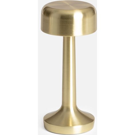 Lampada da tavolo interna LED metallo dorato, 9cm