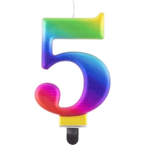 Vela número 5 Galaxia 8 0 cm 1 unidad.