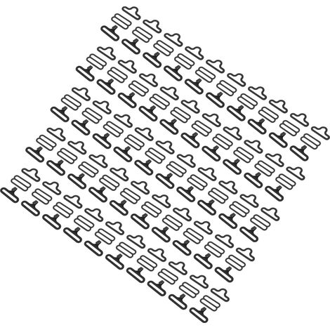 50 ensembles de pinces à cravate en métal réglables pour nœud papillon, attache-cravate et lanière (1/5)