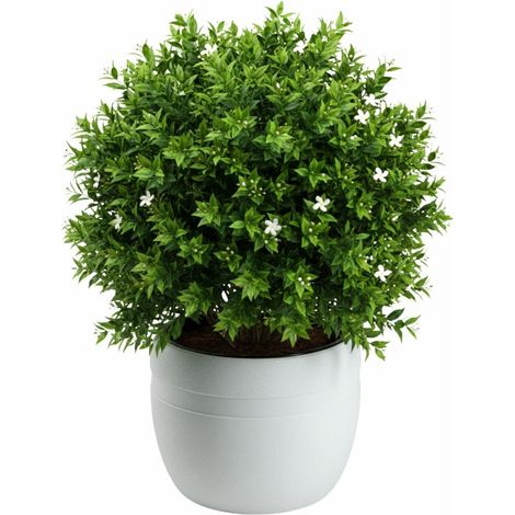 Maceta LUNA CLASSIC blanca de 40 cm