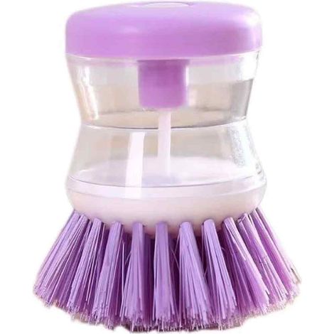 Brosse à Vaisselle - Poignées Ergonomiques Et Poils Rigides - Pour Nettoyage Casseroles Et Assiettes - 1 Pièce (1/5)