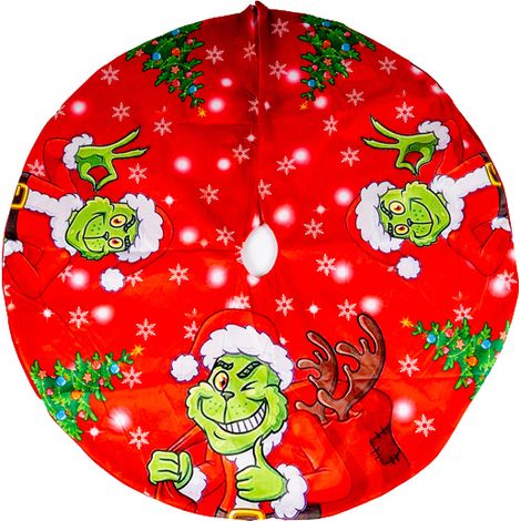Tappeto rosso gonna copribase  GRIN CH verde per albero di natale d 122 base new decorazioni addibbi natalizi