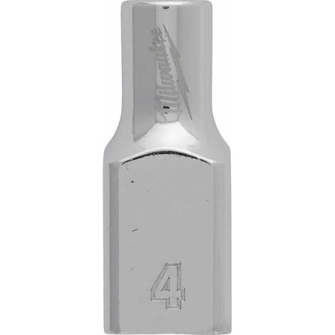 Milwaukee 4932479992 Kurzer Steckschlüssel, 1/4" Antrieb, 4mm Größe (1/2)
