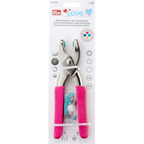 Prym Love Vario - Pinze E Strumento di Fissaggio A Pressione, Rosa (1/3)