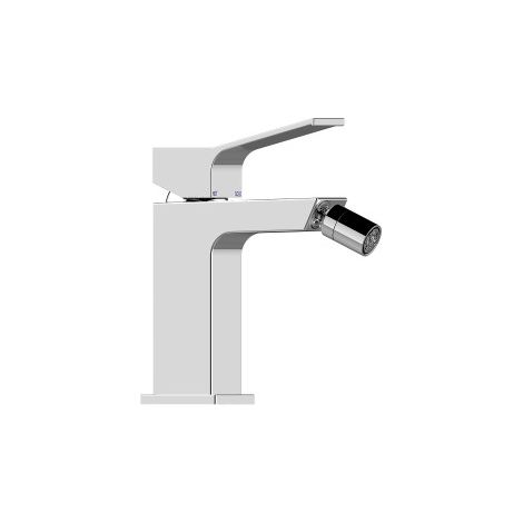 Mitigeur mécanique pour bidet avec vidage et flexible en acier inoxydable AKI - BOSSINI Z00708030 (1/2)