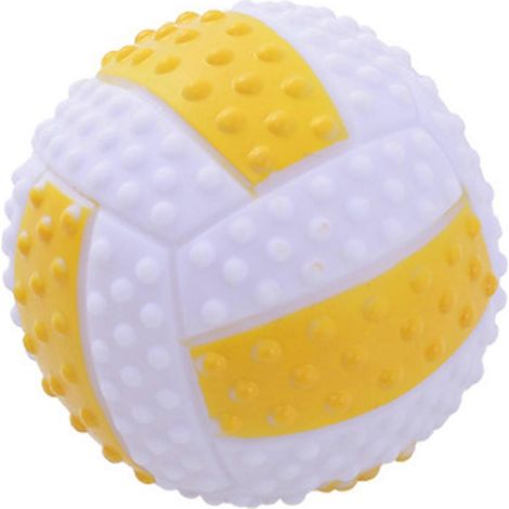 Rubber chien balle - Sound Producing jouet à macher pour Outdoor Play – Jaune (1/5)