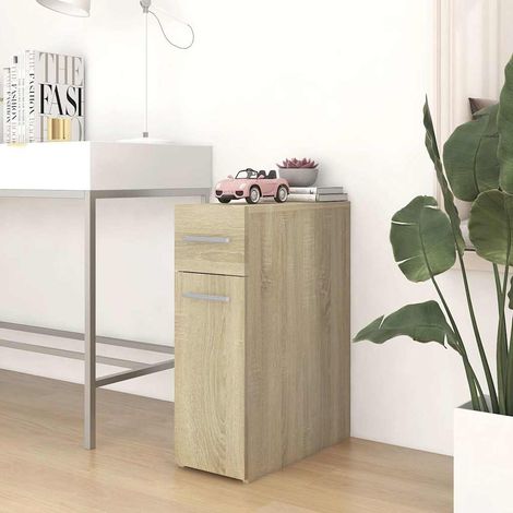 Armoire d'apothicaire-Meuble de rangement Chêne sonoma Bois d’ingénierie 417599 (1/5)