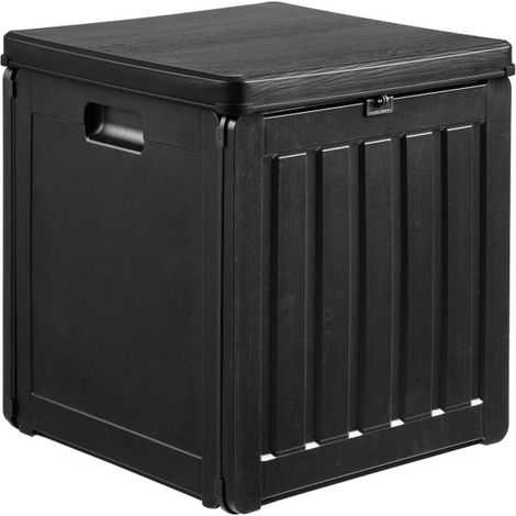 Coffre de jardin plastique 76 L rangement extérieur terrasse balcon Sobra
