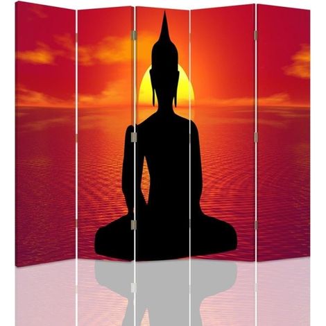 Paravento bilaterale, Meditazione del Buddha - 180x170 (1/5)