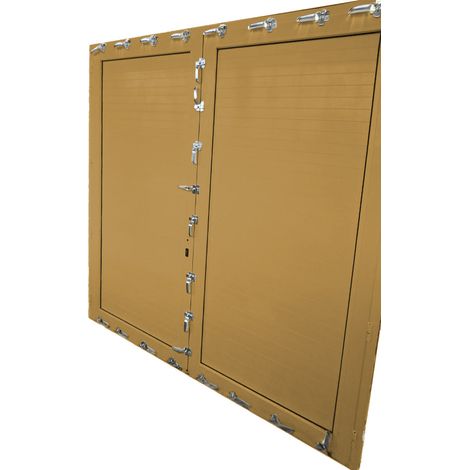 Porte anti-inondation sur mesure porte double hauteur de 160 à 220 cm largeur de 150 à 180 cm couleur sur demande (1/2)