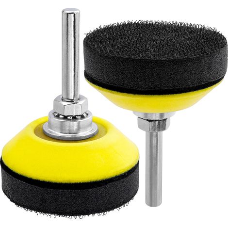 Lot de 2 embouts de polissage 50 mm 1/4", disques de polissage (1/5)