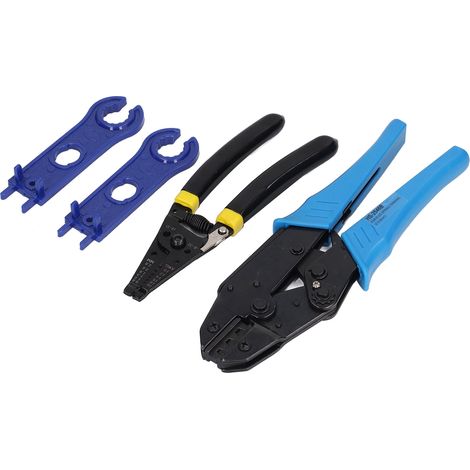 Kit d'outil de sertissage solaire multifonction avec connecteur à clé et accessoires pour pièces d'énergie éolienne (1/5)