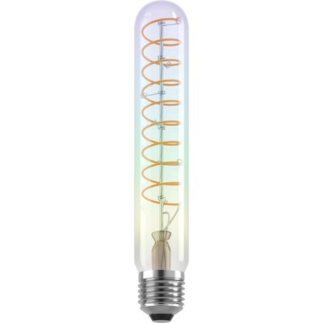 Lampe LED E27 dimmable, tube filament vintage spirale, ampoule Edison (1/4)
