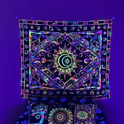Tapisserie, tissu de fond, tapisserie tendance, tapisserie décorative de style bohème, 73 x 95 cm